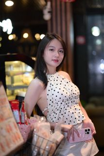 Elegant Beauty of a Young Vietnamese Girl in a Cafe Setting-5