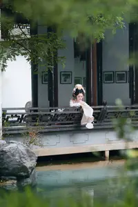 Jiao Tang Ma Qi Duo: Graceful Hanfu Beauty Amidst Spring Blossoms, YiTuYu Vol.8761-3