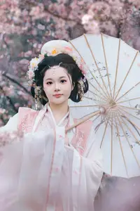 Jiao Tang Ma Qi Duo: Graceful Hanfu Beauty Amidst Spring Blossoms, YiTuYu Vol.8761-15