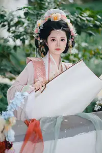 Jiao Tang Ma Qi Duo: Graceful Hanfu Beauty Amidst Spring Blossoms, YiTuYu Vol.8761-6