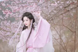 YiTuYu Vol.8754: Chi Yan Zai Zhe Li - Ethereal Ancient Beauty Amidst White Blossoms-1