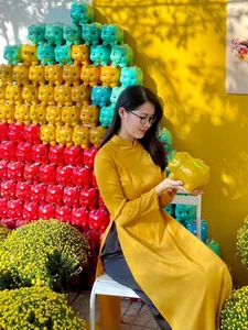 Celebrate the Beauty of Vietnamese Traditions: Elegant Ao Dai and Vibrant Spring Markets for the Lunar New Year-6