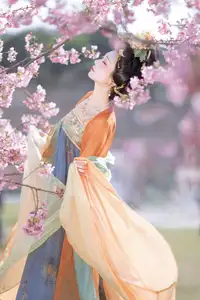 Qian Yue's Hanfu Elegance Amidst Cherry Blossoms: YiTuYu Vol.8674 Artistry-5