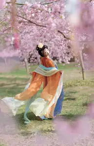 Qian Yue's Hanfu Elegance Amidst Cherry Blossoms: YiTuYu Vol.8674 Artistry-3
