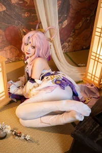Stunning Fu Xuan Cosplay by PoppaChan: High-Quality Honkai: Star Rail Master Diviner Photography and Video Collection (62P - 12V)-0