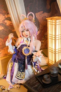 Stunning Fu Xuan Cosplay by PoppaChan: High-Quality Honkai: Star Rail Master Diviner Photography and Video Collection (62P - 12V)-14