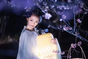 Discover the Ethereal Beauty of Qi Ni Si Mao in YiTuYu Vol.8623: An Asian Muse by Lantern Light-28