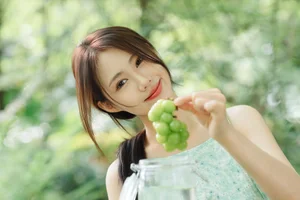 Sun-Kissed Mint Summer Aesthetics: Ka Bi for YiTuYu Art Language Vol.9302 Portrait Collection-3