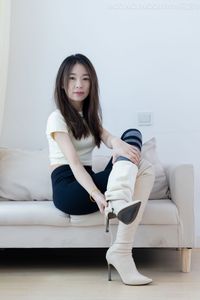 Chinese Model Tingting No.2339: Elegant Style with Chic Long Boots-7