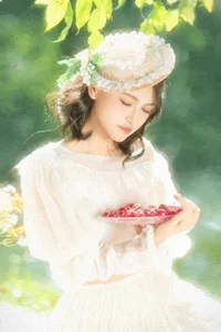 Chic French Picnic Aesthetics: YiTuYu Art Language Vol.9307 Featuring Model A Xi in a Sunny Afternoon Outdoor Lifestyle Photoshoot-5