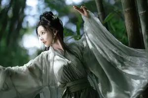Yi Zhi Mu Yao Yao: Elegant Swordswoman in Bamboo Forest - YiTuYu Vol.8559 Art Language-5