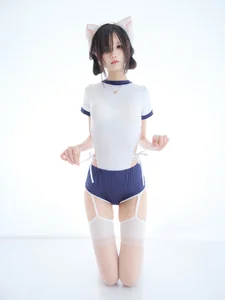 Stunning Wu Geng Bai Gui Gym Uniform Cosplay: Adorable Cat Ear Aesthetic and Sporty Anime Look for Your Next Inspiration-4