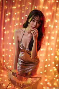 Shimmering Allure in Studio Shoot Part01 - Immersed in Ethereal Light-1