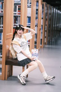 The Sweet Library Aesthetic of Xia Yu Xiao Nian - YiTuYu Vol.8898-12