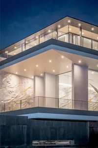 Stunning Riverside Minimalist Villa in Nakhon Pathom, Thailand: A Modern Architectural Masterpiece Designed for Golden Hour Sunsets and Serene Slow Living.-5