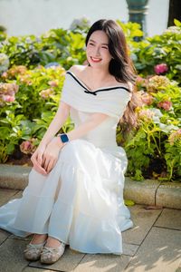 Radiant Beauty of a Vietnamese Girl with a Bright Smile in Nature-16