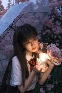 Xing Zhi Ka Tao: Dreamy Cherry Blossom Twilight with a Lantern - YiTuYu Vol.8564-0