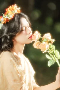 Elegant Portrait Photography Collection: YiTuYu Art Language Vol.9338 featuring Model Xiao Zi – Artistic Light and Shadow Study for Visual Inspiration-0