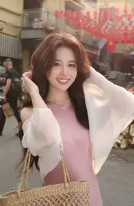 Charming Asian Beauty in a Vibrant Vietnamese Traditional Market-3