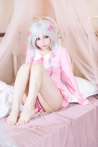 Soft Morning Glow: Aesthetic Sagiri Izumi Pajama Cosplay by Shi San Bu Shi Shi W-6