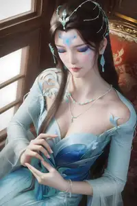 Qingshuang Xianjun AI Generated: Ethereal Beauty from Xian Ni Part01-1