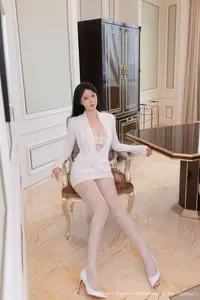 XiuRen No.10773: An Ran Captivates in Elegant White Attire-8