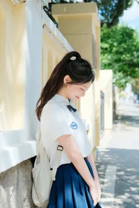 Artistic Portrait Photography: Elegant Side Profile Aesthetics in YiTuYu Art Language Vol.9333 featuring Model Ai Pai Ce Lian De Xiao Xiang-14