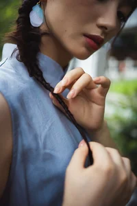 Artistic Portrait Photography by YiTuYu Art Language Vol.9372 featuring Model Zai Lai Wan Su Rou: A Study in Light and Shadow-5