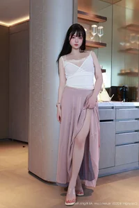 Elegant Portraiture Featuring Long Straight Black Hair: XiuRen No.10746 Soft Emotion Collection-9