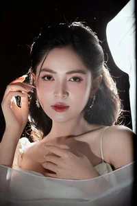 Ethereal elegance in white: A cinematic portrait-15