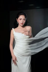 Ethereal elegance in white: A cinematic portrait-3