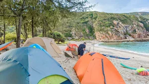 Escape to Bai Thung: The Ultimate Off-Grid '4-No' Wild Camping Paradise Along Vietnam's Stunning Vinh Hy Coastal Road-0