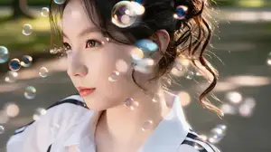 Radiant Young Student Reading, Embracing Knowledge-14