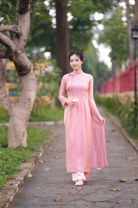 VGU No.153: Enchanting Traditional Vietnamese Ao Dai Beauty and Grace-10