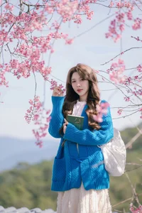 Dreamy muse amidst the blooming cherry blossoms in Da Lat-7