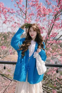 Dreamy muse amidst the blooming cherry blossoms in Da Lat-3