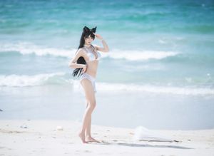 Captivating Azur Lane Atago Cosplay by Masaki Ya Qi on the Beach-4