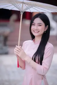 Elegant Vietnamese Beauty Amidst Ancient Architecture-8