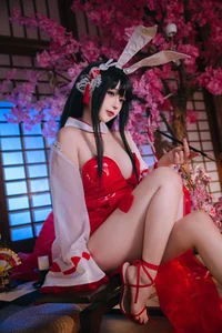 Stunning Azur Lane Oyama Bunny Girl Cosplay by Ri Nai Jiao: Exclusive 47P High-Definition Image Collection for Anime and Gaming Fans-19