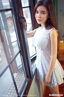 FeiLin Vol.072 Gary Wei Ai: Beautiful Asian Girl Gary Wei Ai in Elegant White Dress Photo-8
