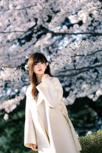 Spring Muse: Elegant Minimalism Amidst the Ethereal Cherry Blossom Bloom-0