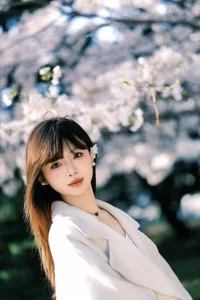 Spring Muse: Elegant Minimalism Amidst the Ethereal Cherry Blossom Bloom-9