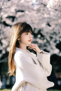 Spring Muse: Elegant Minimalism Amidst the Ethereal Cherry Blossom Bloom-7