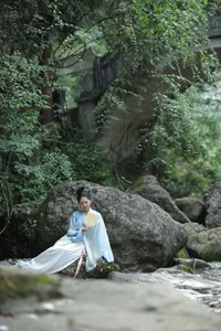 Ethereal Beauty of Shi Yu Shi Ya in YiTuYu Vol.8959 - A Serene Riverside Poem-11