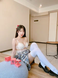 Stunning JK Uniform Plaid Skirt Aesthetic with Xiang Cao Miao Lu Lu - Elephant JK Series-14