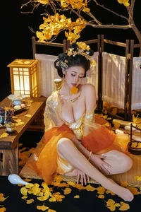 Elegant Golden Moon Cosplay: Nai Xi Jiang Nice in Traditional Chinese Inspired Fantasy Photo Series (91P)-21
