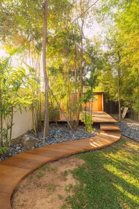 Modern Minimalist Glass and Wood Forest Retreat: A Serene One-Story Sanctuary for Slow Living and Nature Immersion-4