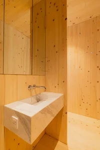 Modern Minimalist Glass and Wood Forest Retreat: A Serene One-Story Sanctuary for Slow Living and Nature Immersion-18