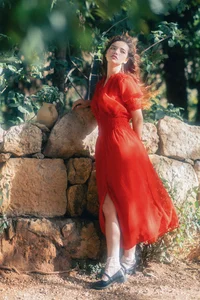 Elegant Red Dress Fashion Series - YiTuYu Art Language Vol.9294 featuring Model Rou Rou Xian Tuan Zi-3