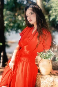 Elegant Red Dress Fashion Series - YiTuYu Art Language Vol.9294 featuring Model Rou Rou Xian Tuan Zi-9